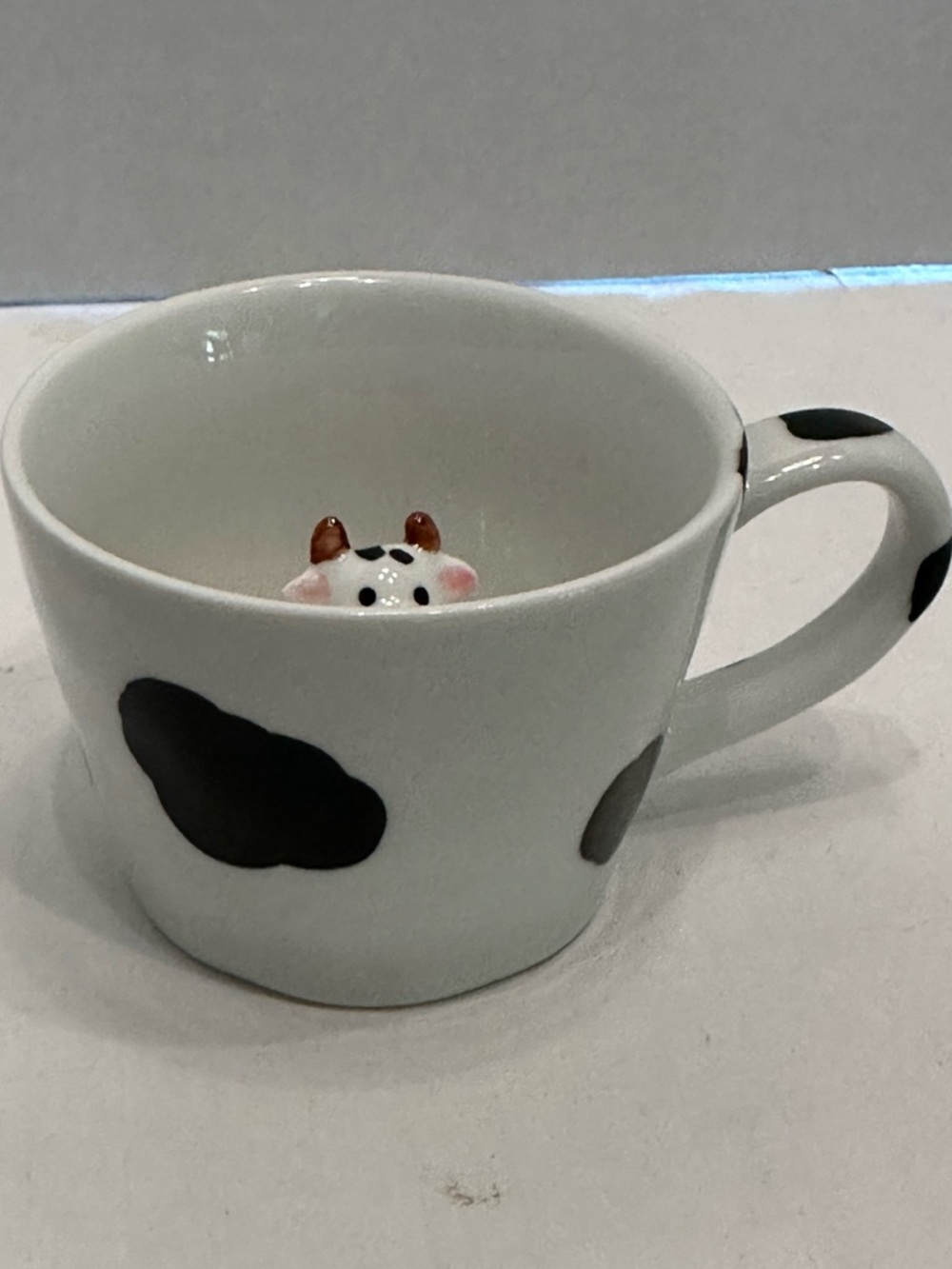 Ceramic Cow Peek a Boo Mug